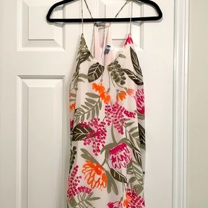 Floor length floral dress